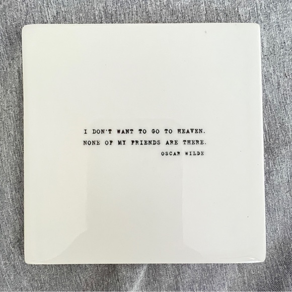 Restoration Hardware Oscar Wilde Coasters - Picture 7 of 9